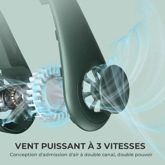 Ventilateur de cou puissance