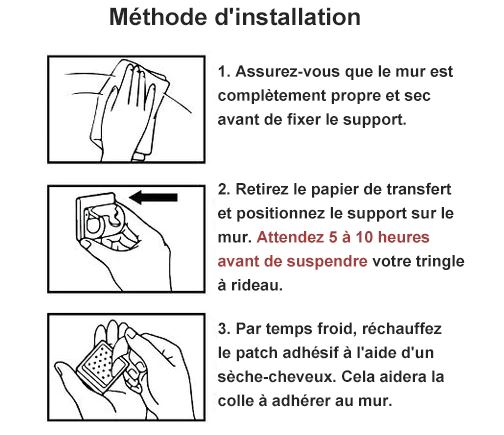 Installation Support Tringle a Rideau