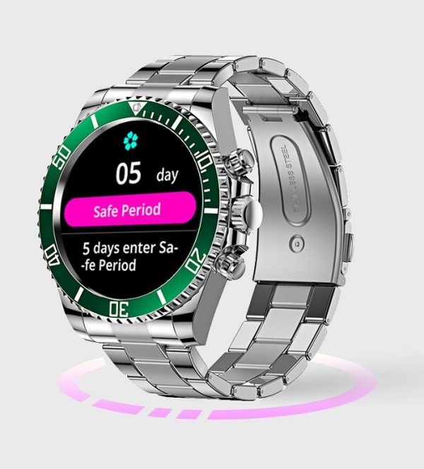 Montre Connectée Verte Suivi cycle menstruel